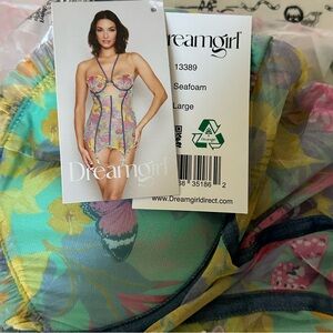 Dreamgirl Seafoam Floral Chemise